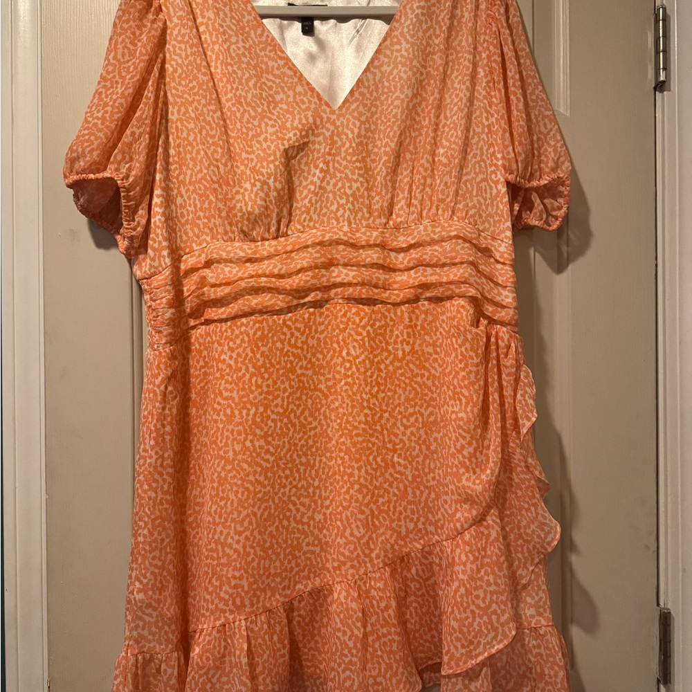Express peach V-Neck Dress